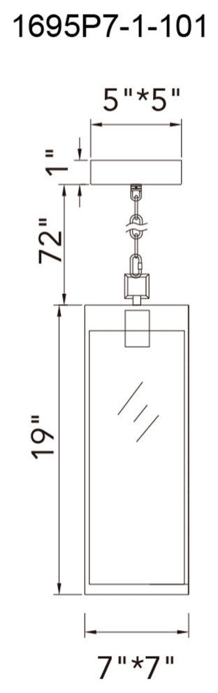 Windsor 1 Light Black Outdoor Ceiling Light