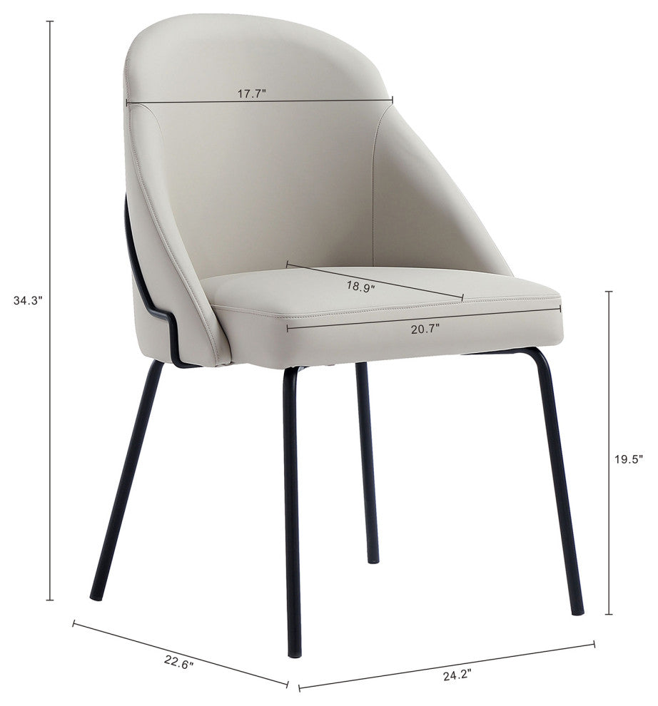 Manhattan Comfort Gracie Dining Chair, Set of 4