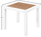 Nizuc Outdoor Patio Aluminum End Table, Brown