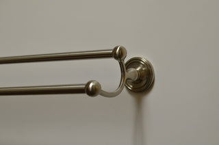 Bradford 24" Double Towel Bar, Satin Nickel