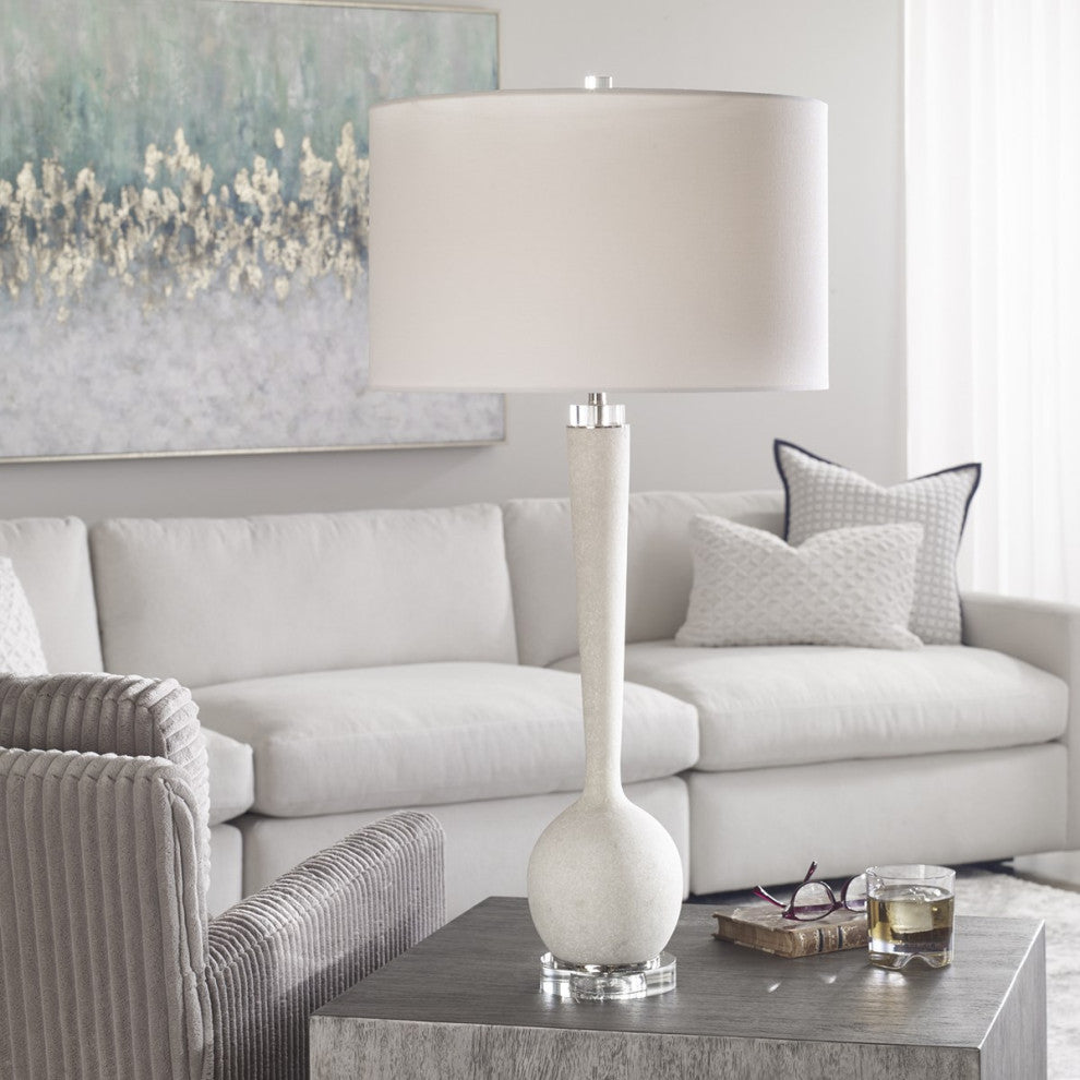 Uttermost Kently White Marble Table Lamp 28472
