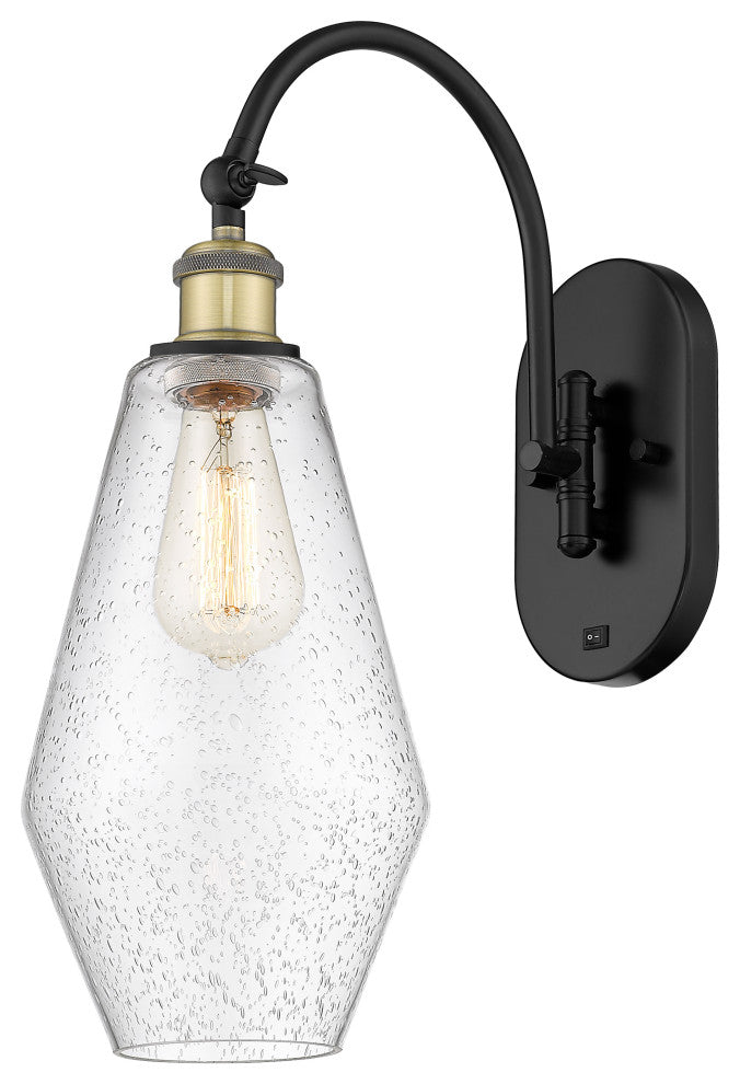 Innovations 518-1W-BAB-G654-7 1-Light Sconce, Black Antique Brass