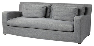 Denly II 92" Casterock Gray Slipcover 3-Seater Sofa