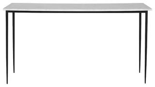 Uttermost Nightfall Console Table, White Marble 25173