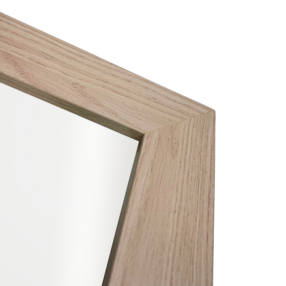 24" Rectangle Framed Mirror in Neutral Finish