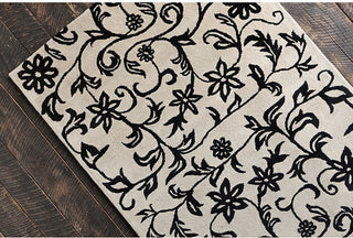 Allie Floral Contemporary Area Rug, 5'x7'6"