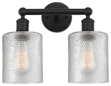 Innovations 616-2W-BK-G112 2 Light Bath Vanity Light, Matte Black