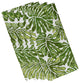 22"x22" Palm Leaves, Floral Print Napkin, Green, Set of 4