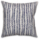 Navy and White Modern Herringbone 18x18 Throw Pillow