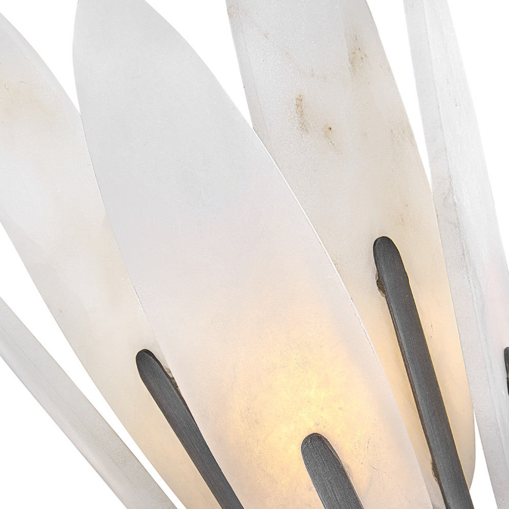 Fredrick Ramond Nerine Large Sconce, Brushed Graphite