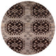 Ahgly Company Indoor Round Mid-Century Modern Area Rugs, 4' Round