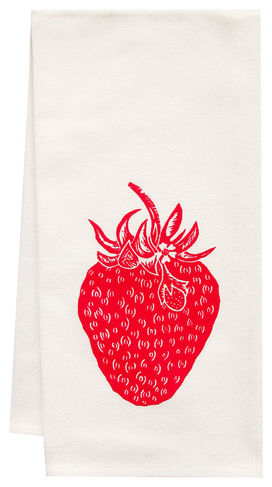 Organic Strawberry Tea Towel