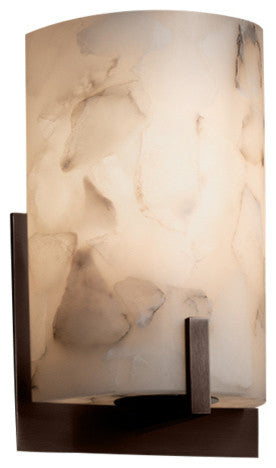 Alabaster Rocks! Century, Wall Sconce, Bronze, LED