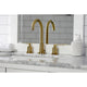FSC8923SVL Widespread Bathroom Faucet With Brass Pop-Up, Brushed Brass