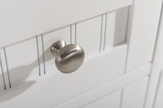 Burbank Transitional White 54" Single Vanity