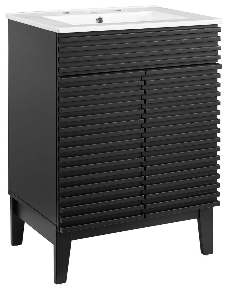 Render Bathroom Vanity, Black White
