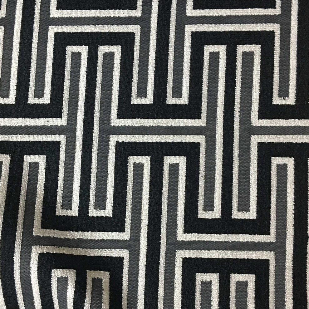 Muriel Cut Velvet Upholstery Fabric, Carrara