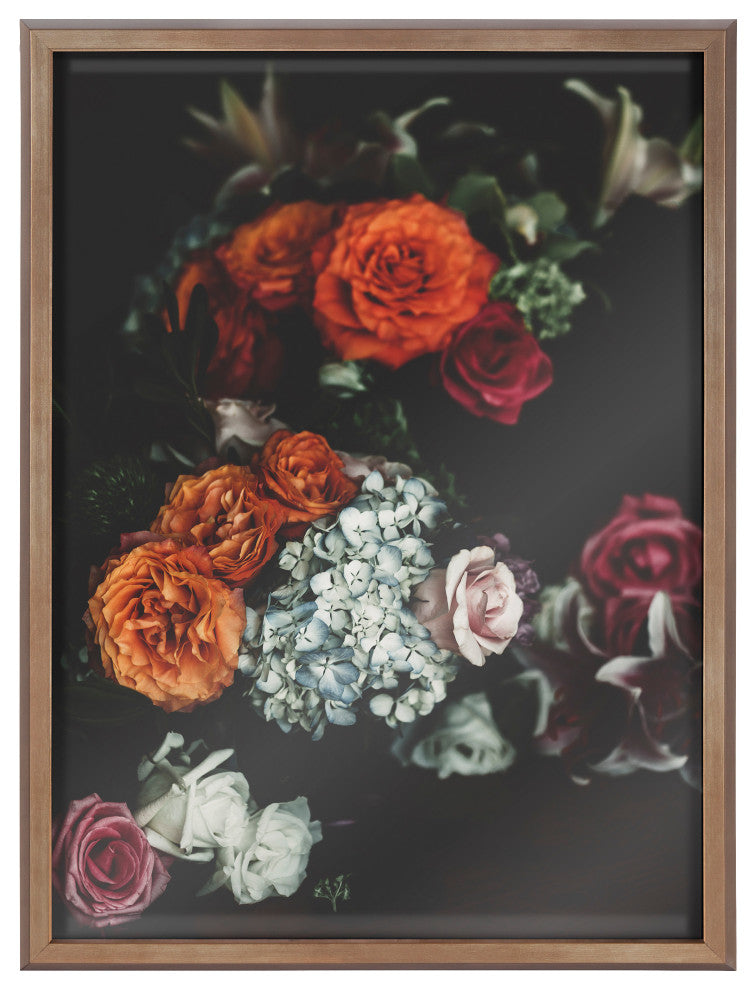 Blake Abundance Framed Printed Glass by Alicia Abla, Gold 18x24