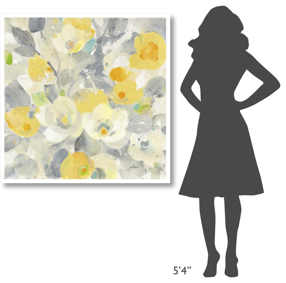 "Buttercups I" Digital Paper Print by Albena Hristova, 42"x42"