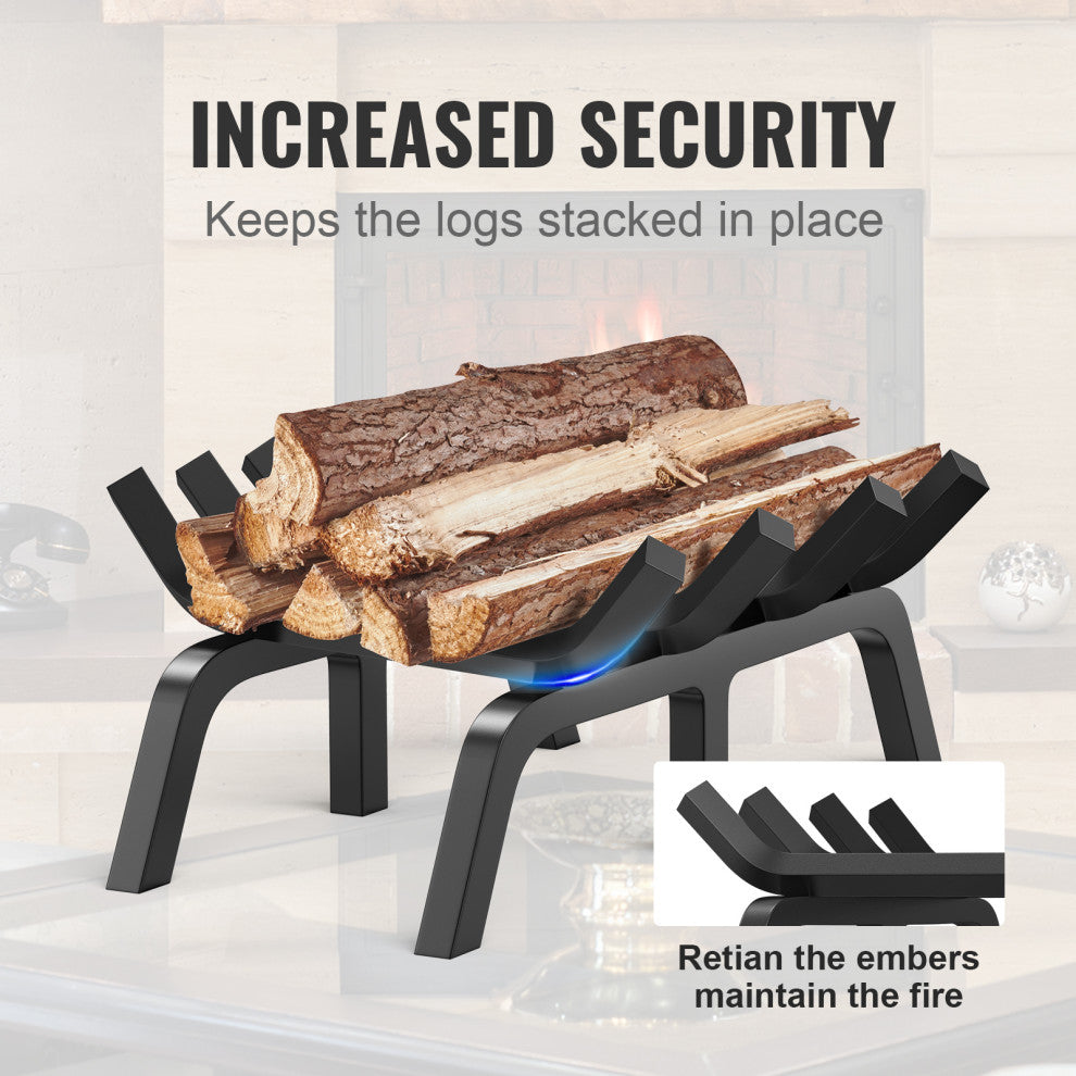 Burning Log Rack Vevor Fireplace Log Grate Powder-coated Steel Wood Burning Rack Holder