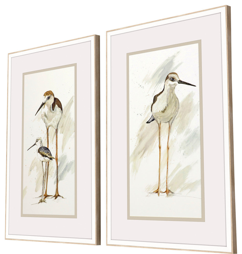 Stilt Birds Artwork, 2-Piece Set