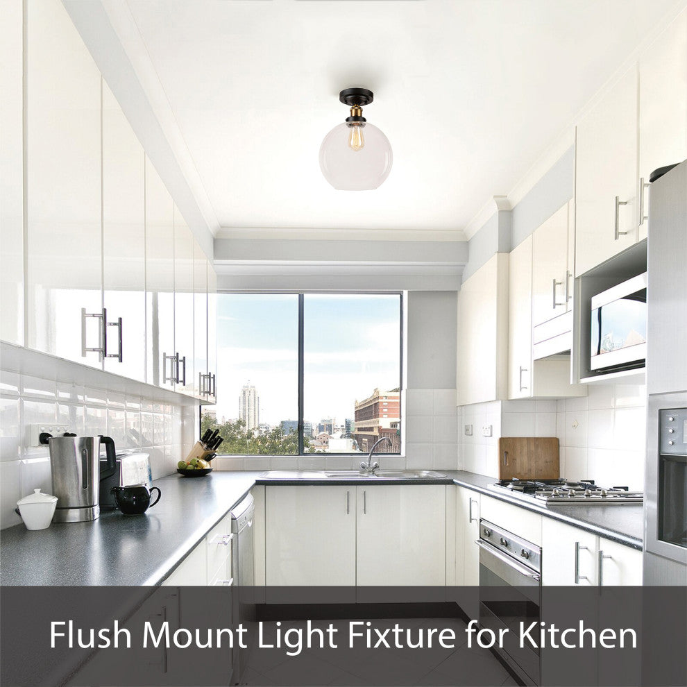 63003L-1 LED Large Flush Mount Ceiling Light Fixture, Satin Nickel 15" Diameter