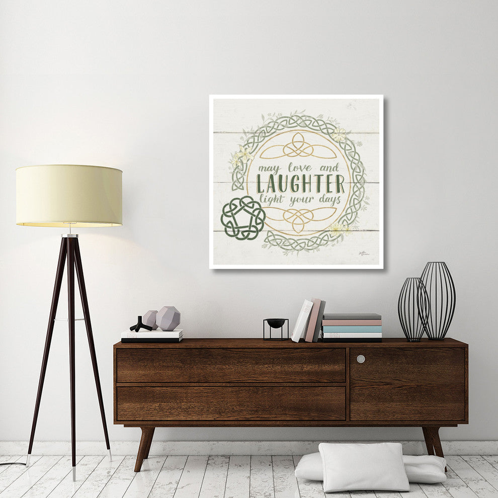 "Irish Blessings III" Digital Paper Print by Janelle Penner, 42"x42"