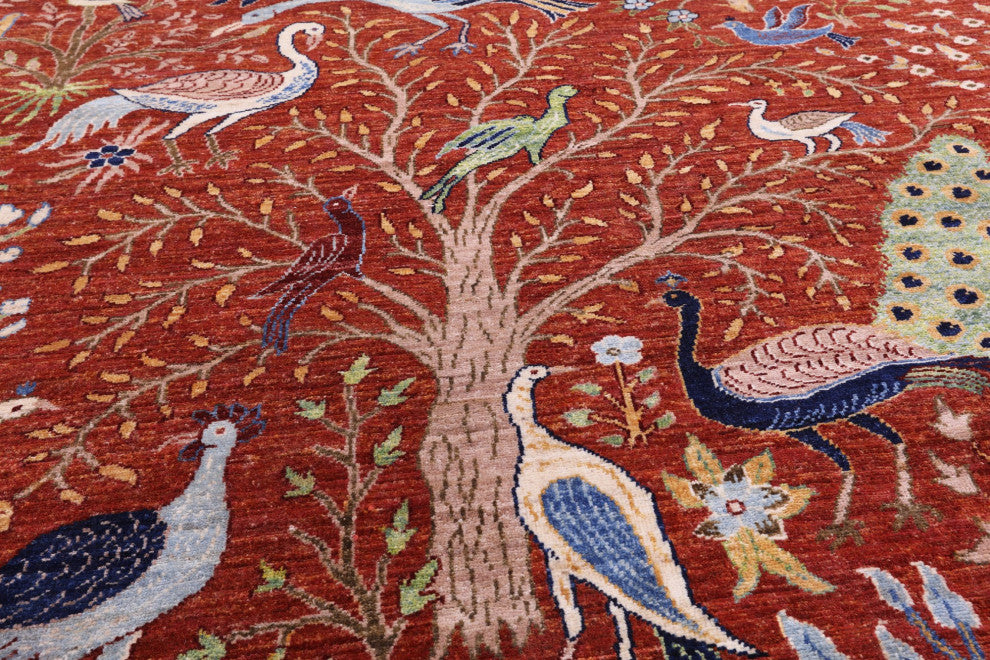 Tree Of Life Handmade Persian Rug 10' 0" X 14' 1" Q7815