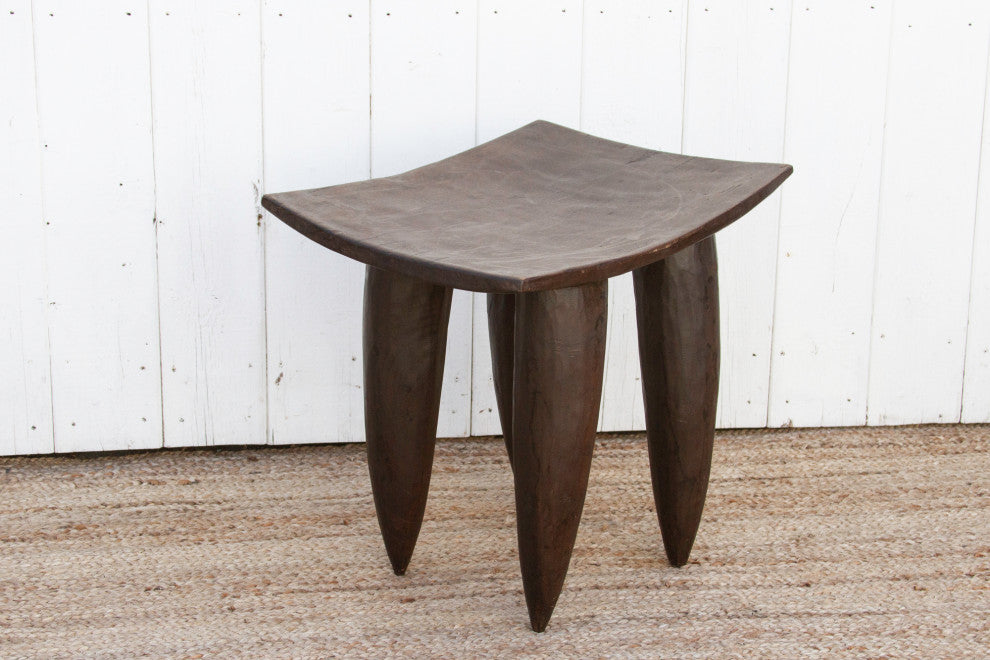 Tall Rectangular African Senufo End Table