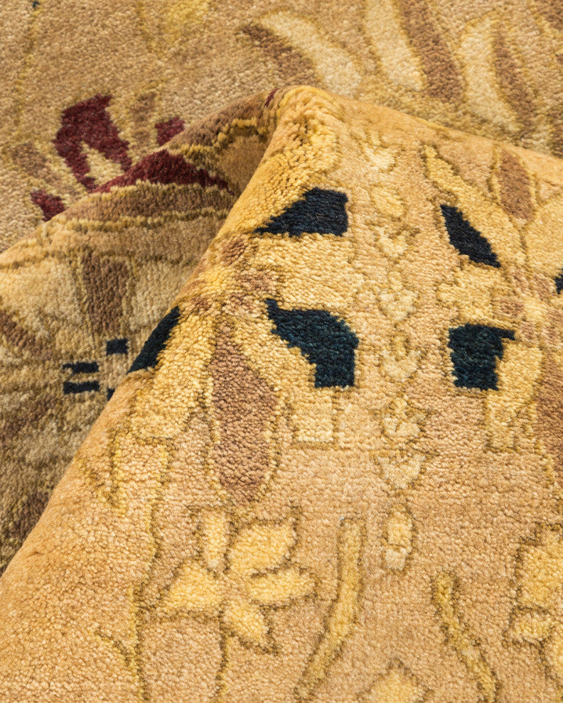 Mogul, One-of-a-Kind Hand-Knotted Area Rug Yellow, 5'10"x9'1"