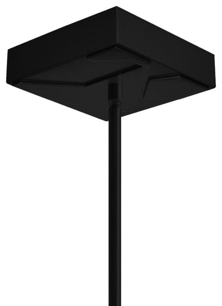 Solara Integrated LED Chandelier, Black, 50 Inches
