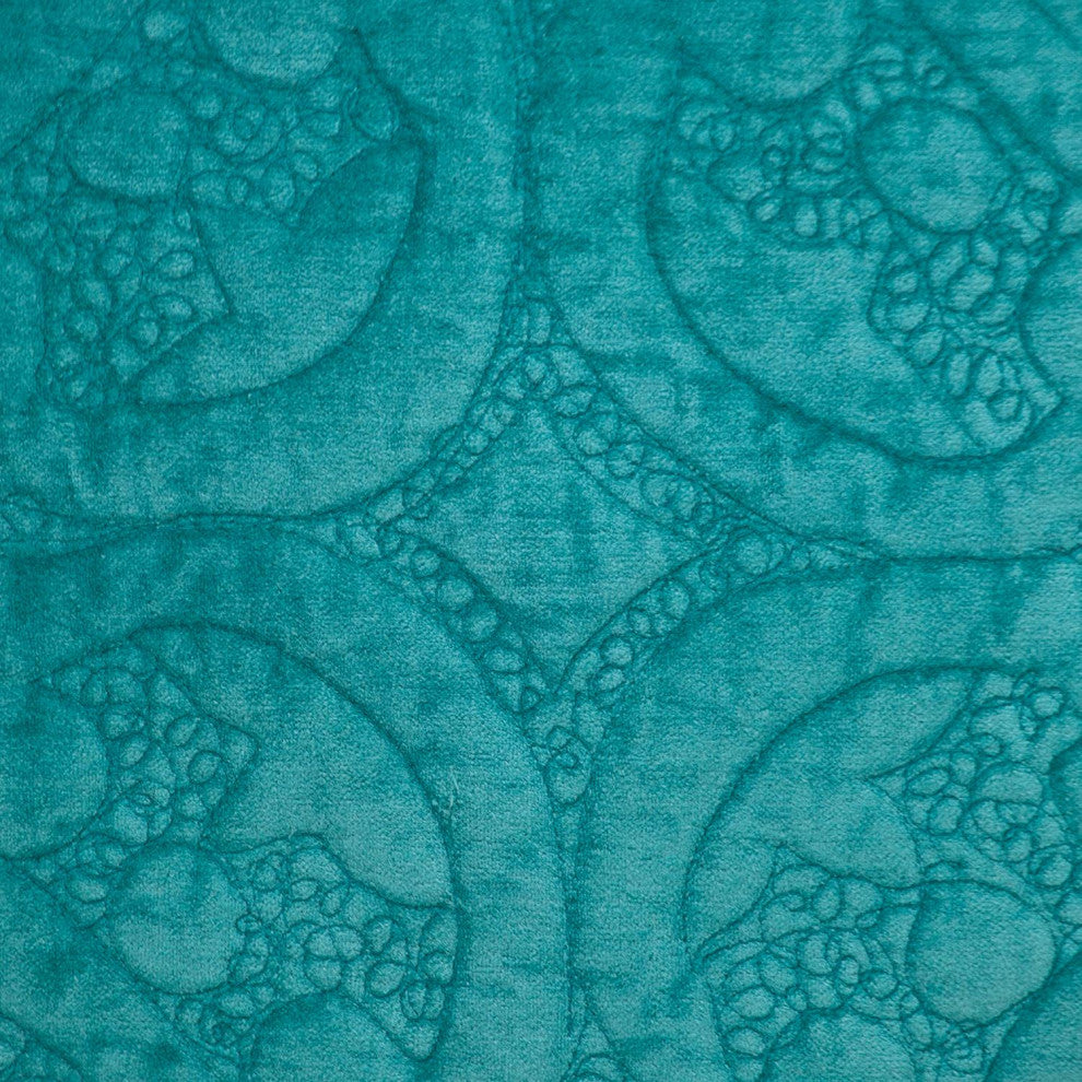 Parkland Collection Cristal Aqua Throw Pillow, Square