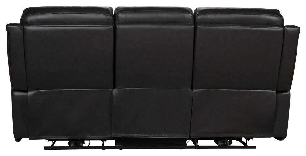 Burbank Power Reclining Sofa w/Power Head Rests & Lumbar, Matteo Smokey Gray