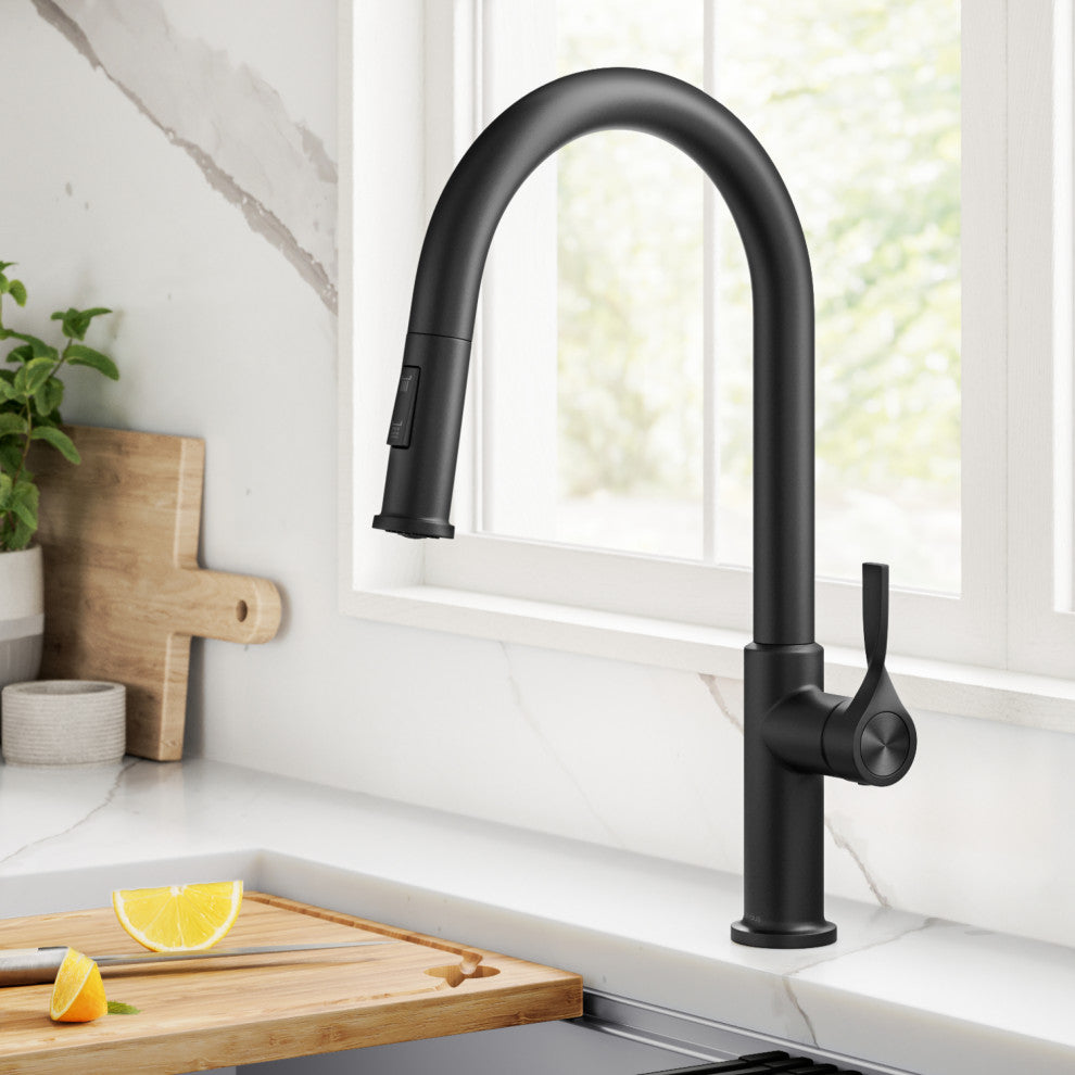 KRAUS Torak 2-Function Single Handle Pull Down Kitchen Faucet MB
