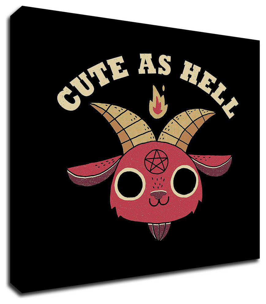 Cute as Hell by Michael Buxton, Print on Canvas, 24"x24"