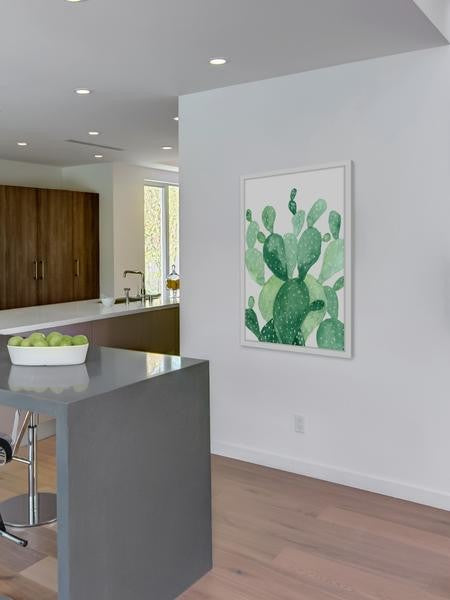 "Green Hues" Framed Painting Print, 12"x18"