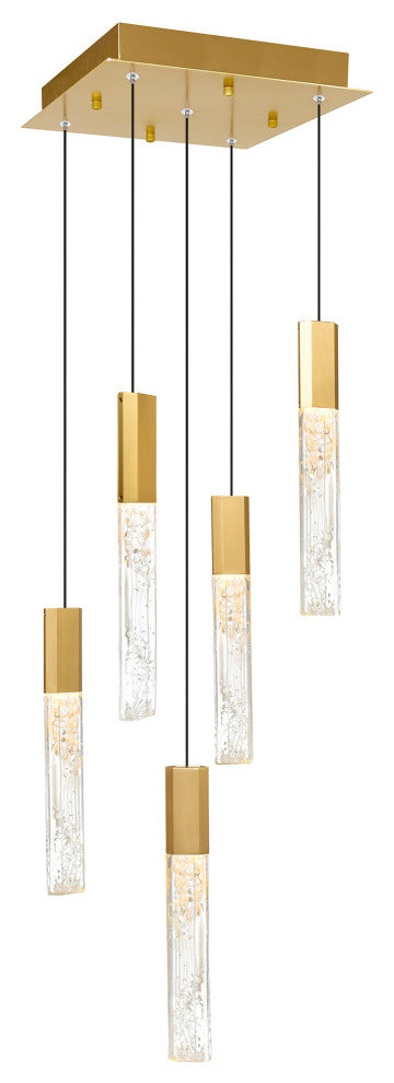 Greta Integrated LED Brass Mini Pendant