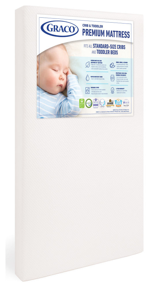 Graco Premium Crib Mattress & Protector Value Bundle, 2-Pack