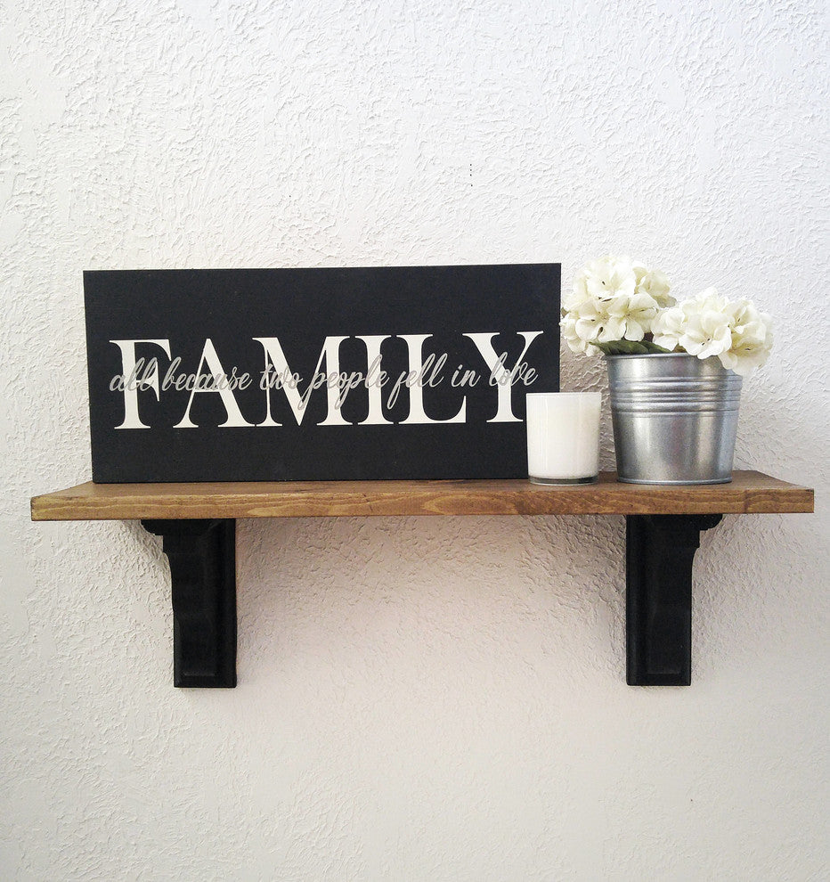 "All Because Two People Fell in Love" Sign
