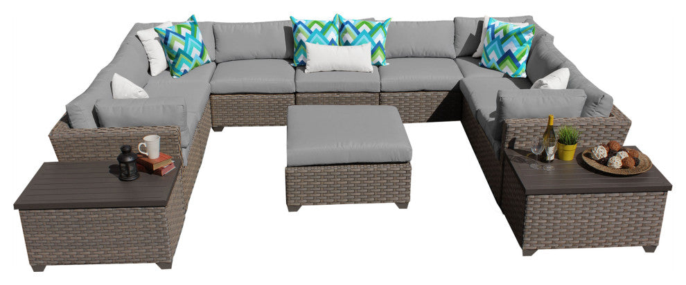 Monterey 12 Piece Outdoor Wicker Patio Furniture Set 12a