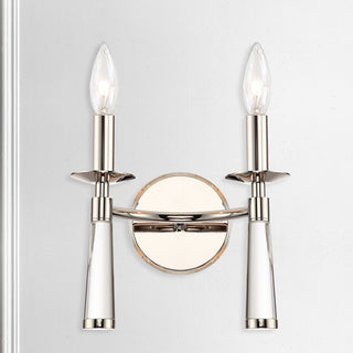 Baxter 2 Light Polished Nickel Bronze Sconce