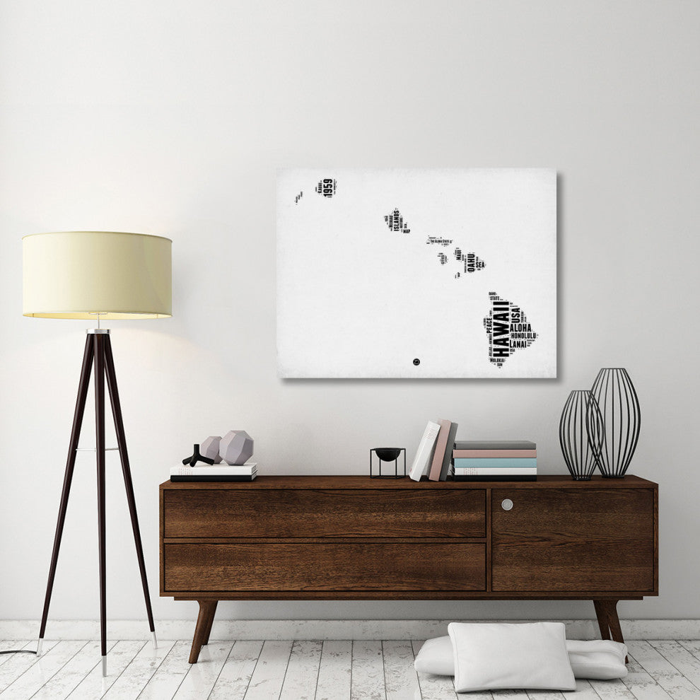 "Hawaii Word Cloud 2" Fine Art Print