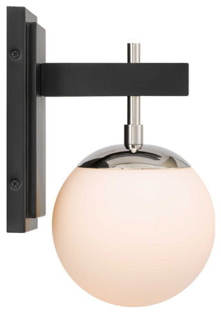 Allie 1-Lt Bath - Black/Polished Nickel