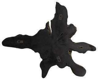 Teak Slice Wall Art, Large, Dark Gray