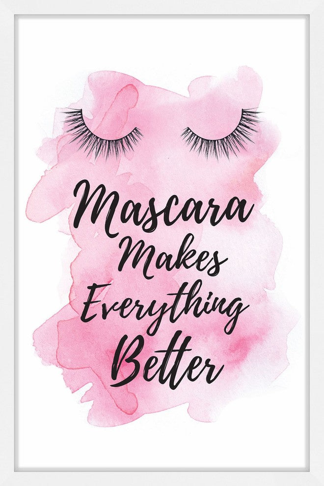 Marmont Hill, "Mascara Makes Pink" by Amanda Greenwood Framed Painting, 24x36