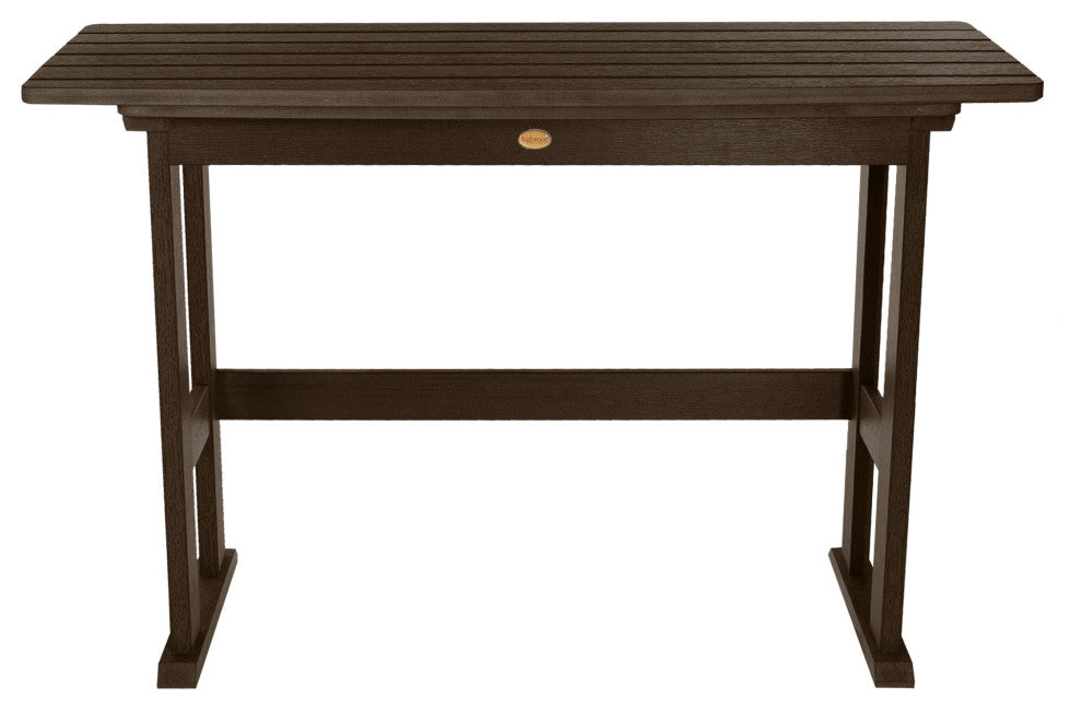 Highwood Lehigh Counter Height Balcony Table, Weathered Acorn