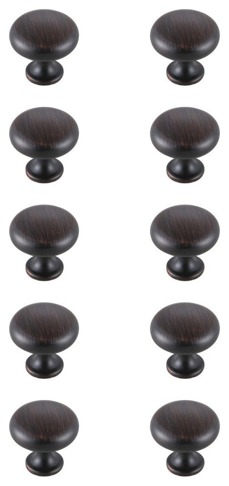 KB2002-ORB-10PK Cadon 1.2" Mushroom Knob, Set of 10, Oil-Rubbed Bronze