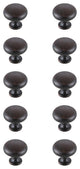 KB2002-ORB-10PK Cadon 1.2" Mushroom Knob, Set of 10, Oil-Rubbed Bronze