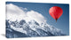 Balloon Over Winter Hills, Landscape Canvas Art Print, 40x20