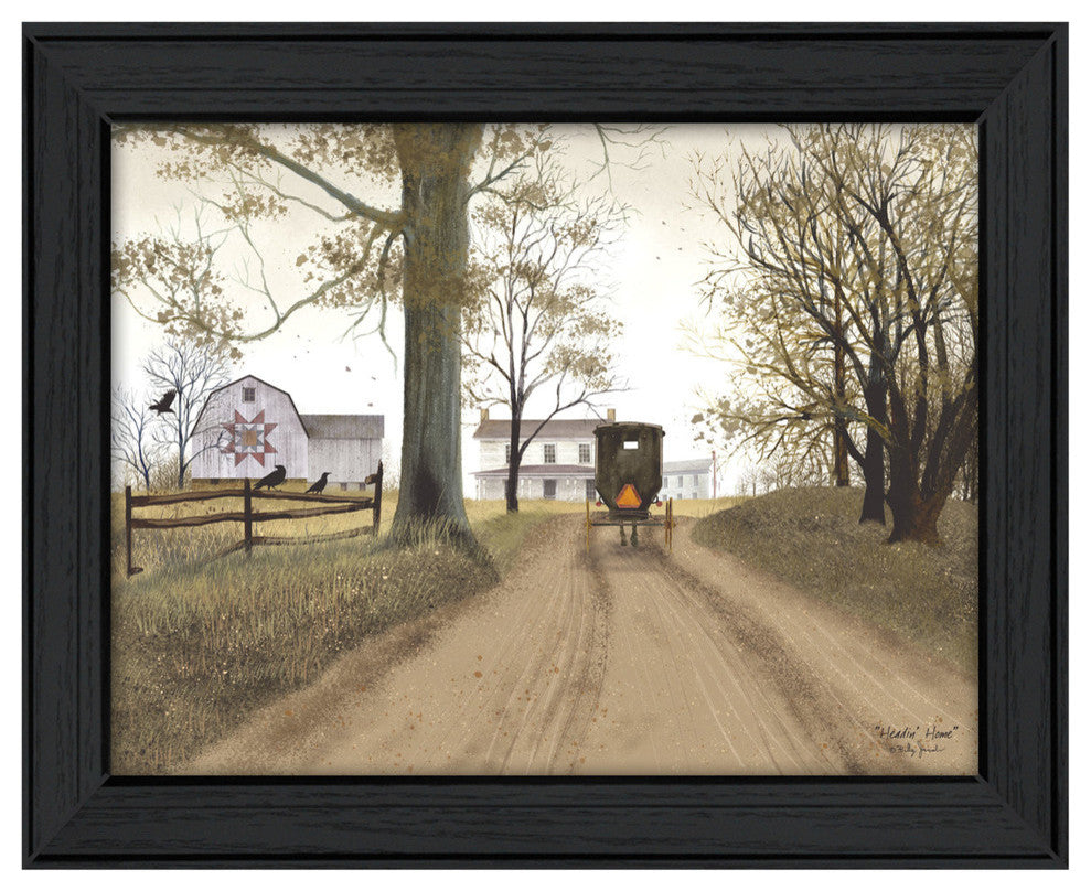 "Headin' Home" By Billy Jacobs, Printed Wall Art, Ready To Hang, Black Frame